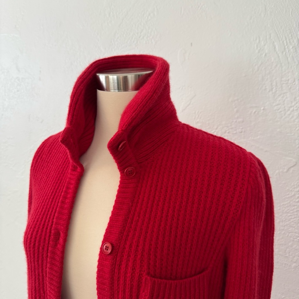Valentino Studio Vintage Red Knit Cardigan